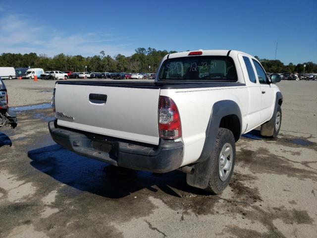 5TETU4GN0AZ714335 - 2010 TOYOTA TACOMA PRERUNNER ACCESS CAB WHITE photo 4