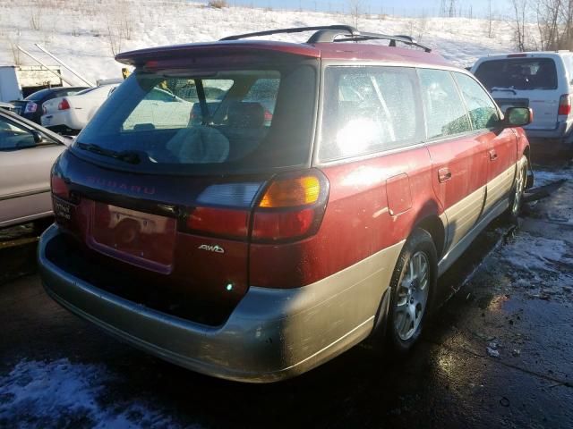 4S3BH806527664518 - 2002 SUBARU LEGACY OUTBACK H6 3.0 LL BEAN  photo 4