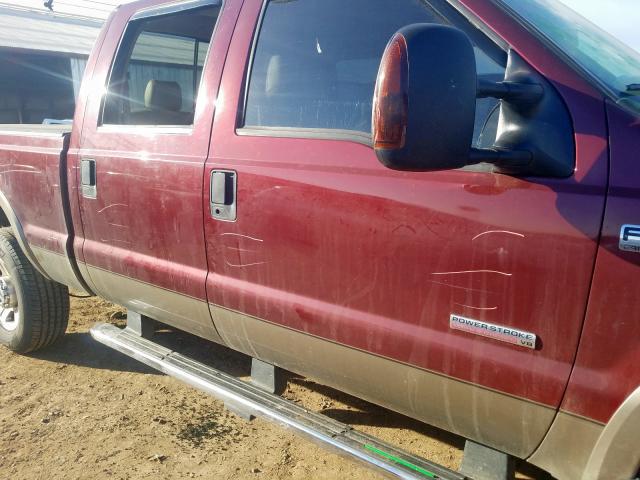 1FTWW31P35ED22762 - 2005 FORD F350 SRW SUPER DUTY  photo 9