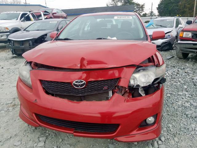 2T1BU4EE7AC503041 - 2010 TOYOTA COROLLA BASE  photo 9