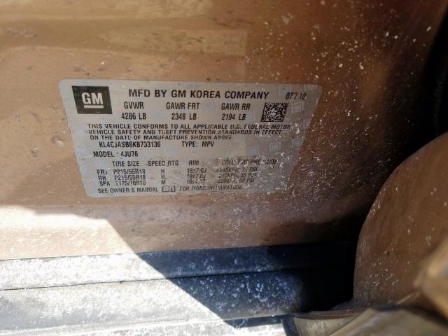 KL4CJASB6KB733136 - 2019 BUICK ENCORE PREFERRED  фото 10