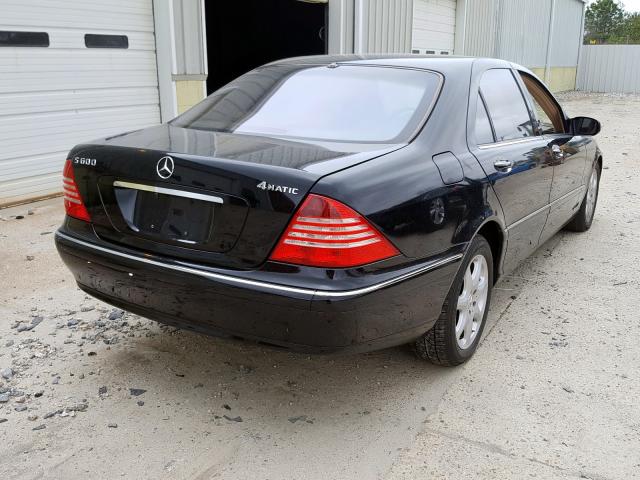 WDBNG83J54A405936 - 2004 MERCEDES-BENZ S 430 4MATIC  photo 4