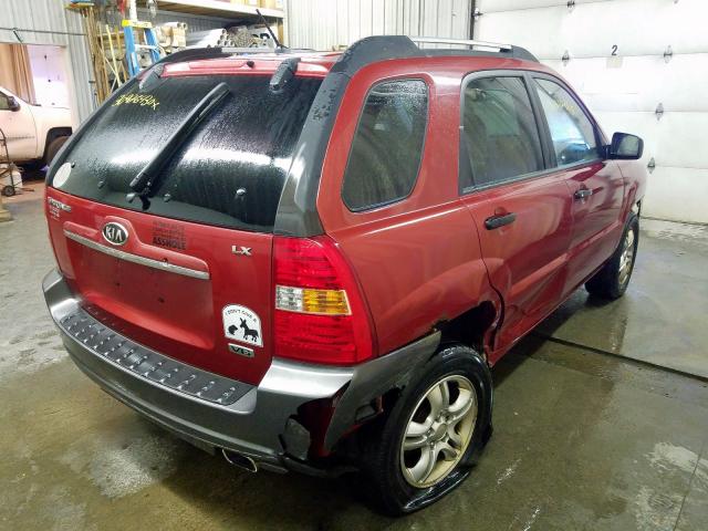 KNDJE723377367403 - 2007 KIA SPORTAGE EX  photo 4