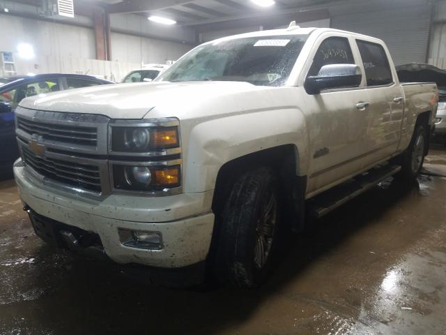 3GCUKTEC8FG381889 - 2015 CHEVROLET SILVERADO K1500 HIGH COUNTRY WHITE photo 2