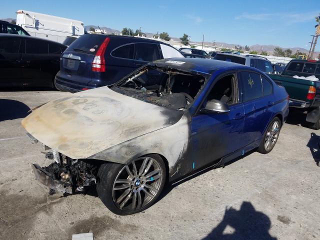 WBA8B3C56JK777730 - 2018 BMW 340 I Синий фото 2