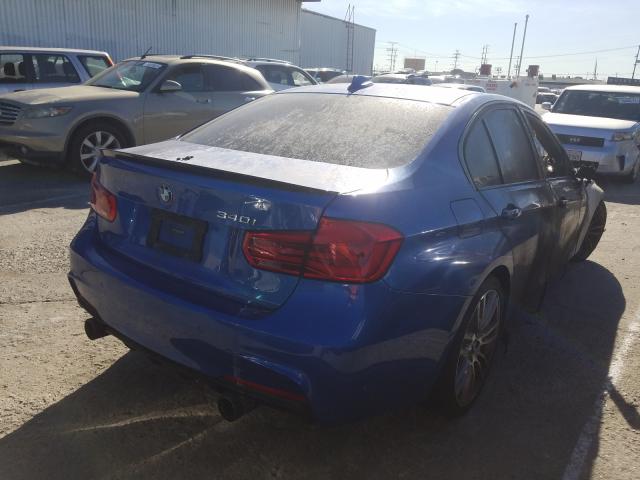 WBA8B3C56JK777730 - 2018 BMW 340 I Синий фото 4