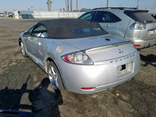 4A3AL25F68E013366 - 2008 MITSUBISHI ECLIPSE SPYDER GS  photo 3