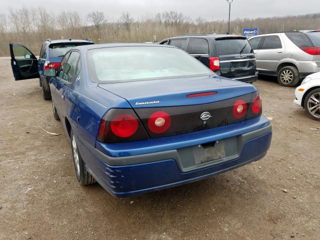 2G1WF52E349416515 - 2004 CHEVROLET IMPALA  photo 3