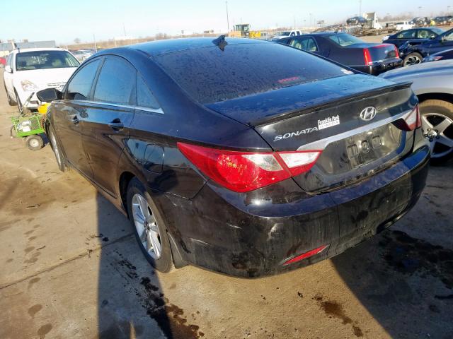 5NPEB4AC2DH506860 - 2013 HYUNDAI SONATA GLS BLACK photo 3