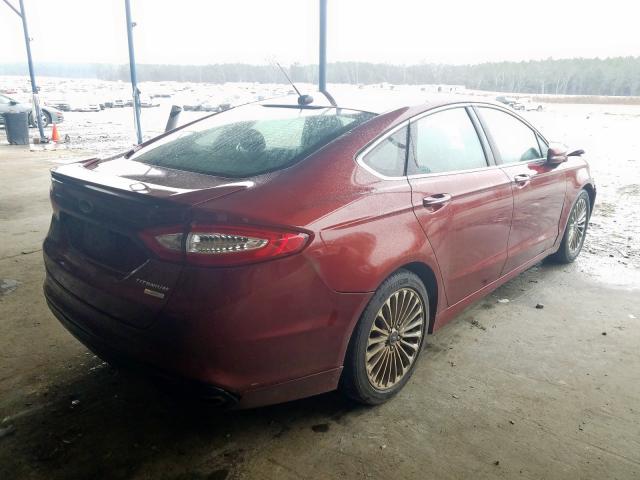 3FA6P0K95ER301393 - 2014 FORD FUSION TITANIUM  photo 4