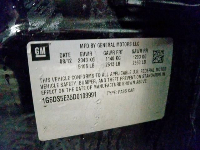 1G6DS5E35D0108991 - 2013 CADILLAC CTS PREMIUM COLLECTION  photo 10