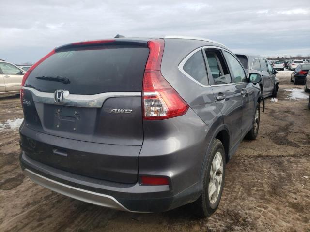 2HKRM4H78FH683629 - 2015 HONDA CR-V EXL GRAY photo 4