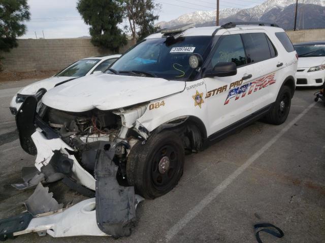 1FM5K8AR5DGA64278 - 2013 FORD EXPLORER POLICE INTERCEPTOR WHITE photo 2