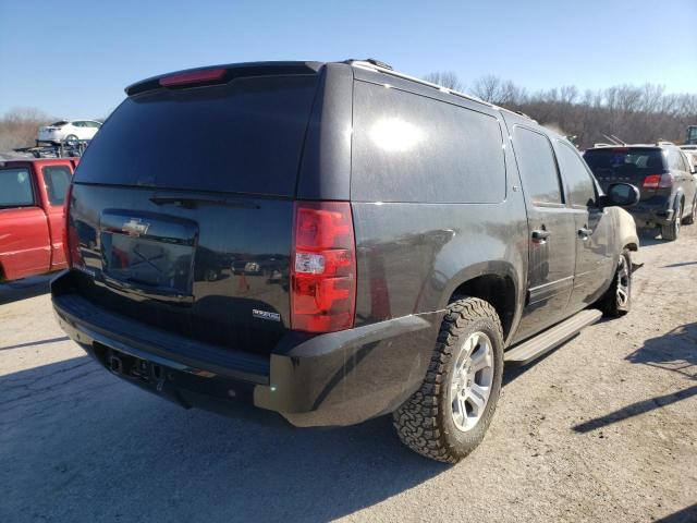 1GNFK26329R293529 - 2009 CHEVROLET SUBURBAN K1500 LT BLACK photo 4