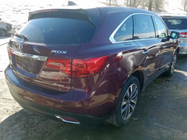 5FRYD4H48EB002737 - 2014 ACURA MDX TECHNOLOGY  照片 4
