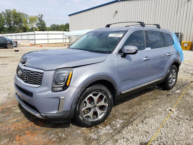 5XYP34HC5LG042142 - 2020 KIA TELLURIDE EX BLUE photo 2