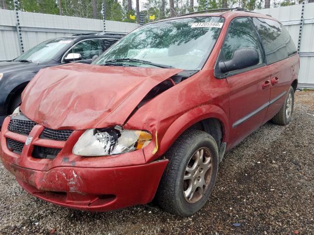 1D4GP45R34B575697 - 2004 DODGE CARAVAN SXT  photo 2