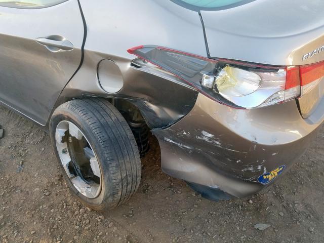 5NPDH4AEXDH374961 - 2013 HYUNDAI ELANTRA GLS  photo 9