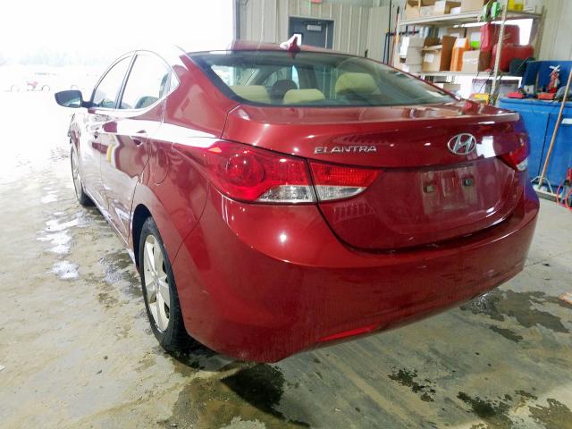 KMHDH4AE6CU297523 - 2012 HYUNDAI ELANTRA GLS  photo 3