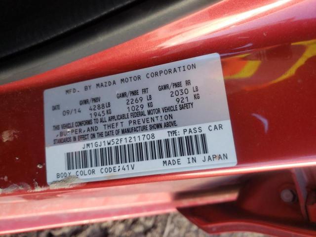 JM1GJ1W52F1211708 - 2015 MAZDA 6 GRAND TO RED photo 10