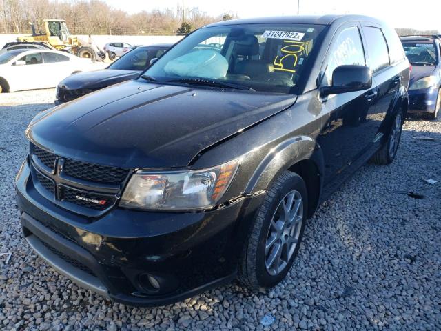 3C4PDCEG0KT716901 - 2019 DODGE JOURNEY GT BLACK photo 2