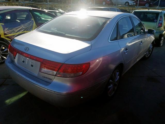 KMHFC46F77A213046 - 2007 HYUNDAI AZERA SE  photo 4