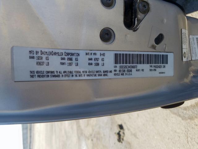 1B3ES26C85D249063 - 2005 DODGE NEON BASE  photo 10