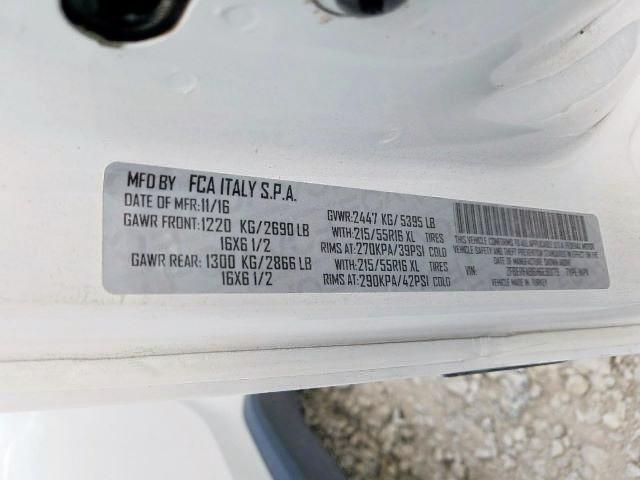 ZFBERFAB6H6E90179 - 2017 RAM PROMASTER CITY  photo 10