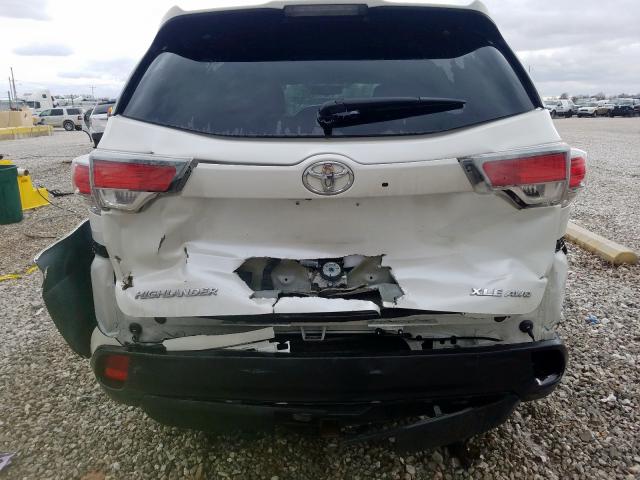 5TDJKRFH2GS330150 - 2016 TOYOTA HIGHLANDER XLE  ფოტო 9