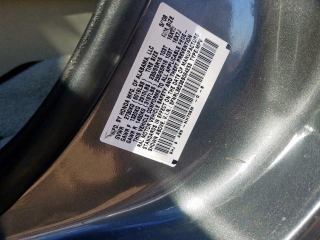 5FNRL38238B084253 - 2008 HONDA ODYSSEY LX  photo 10