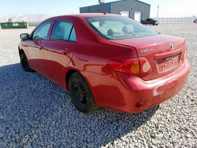 1NXBU4EE0AZ188694 - 2010 TOYOTA COROLLA BASE  photo 3
