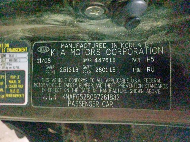 KNAFG528097261832 - 2009 KIA RONDO BASE  photo 10