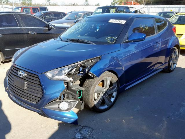 KMHTC6AE5FU241552 - 2015 HYUNDAI VELOSTER TURBO  photo 2