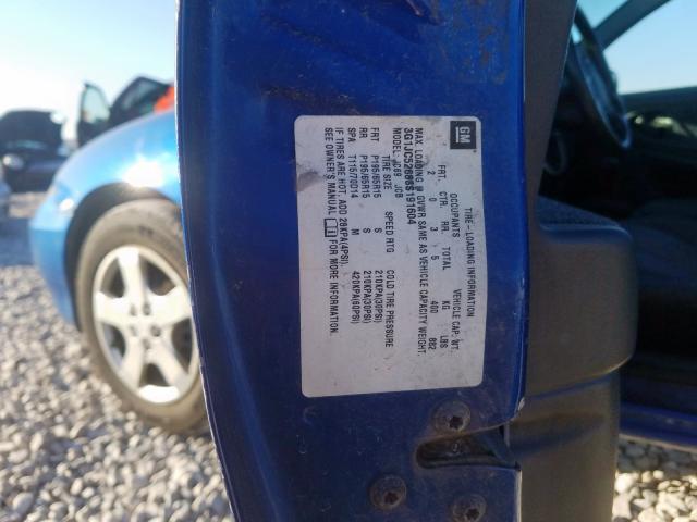 3G1JC52683S191604 - 2003 CHEVROLET CAVALIER BASE  photo 10