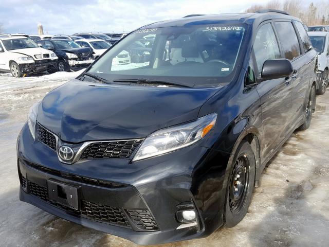 5TDXZ3DC0KS969288 - 2019 TOYOTA SIENNA SE  photo 2