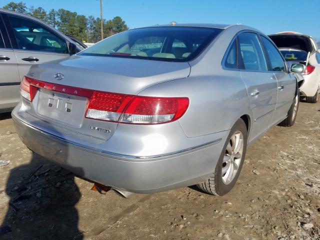 KMHFC46F78A293210 - 2008 HYUNDAI AZERA SE  photo 4