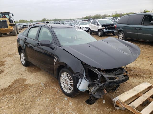 1FAHP35N88W275277 - 2008 FORD FOCUS SE BLACK photo 1