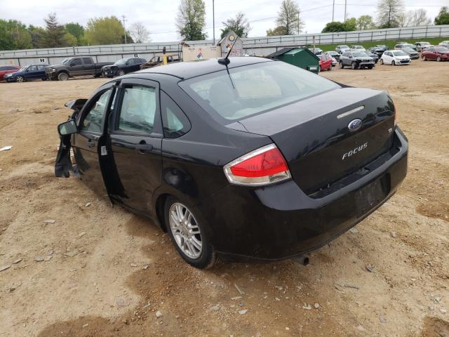 1FAHP35N88W275277 - 2008 FORD FOCUS SE BLACK photo 3