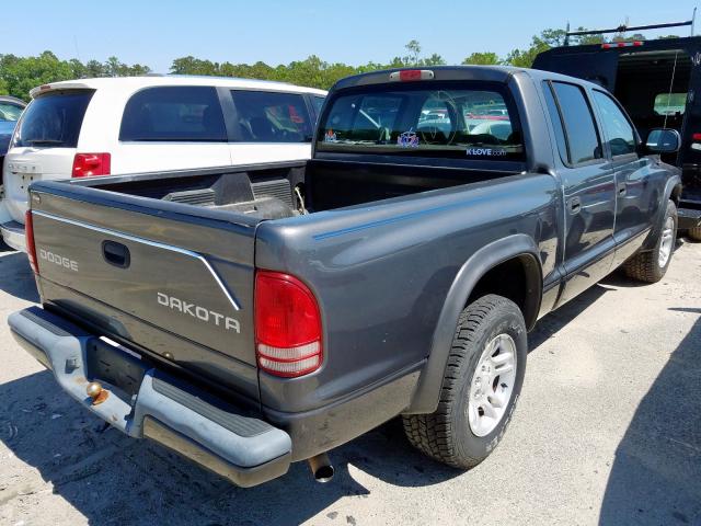 1D7HL38N54S509657 - 2004 DODGE DAKOTA QUAD SPORT  photo 4