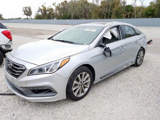 5NPE34AF0HH551065 - 2017 HYUNDAI SONATA SPORT  Foto 2