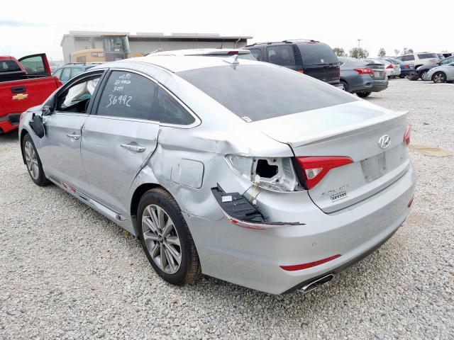 5NPE34AF0HH551065 - 2017 HYUNDAI SONATA SPORT  Foto 3