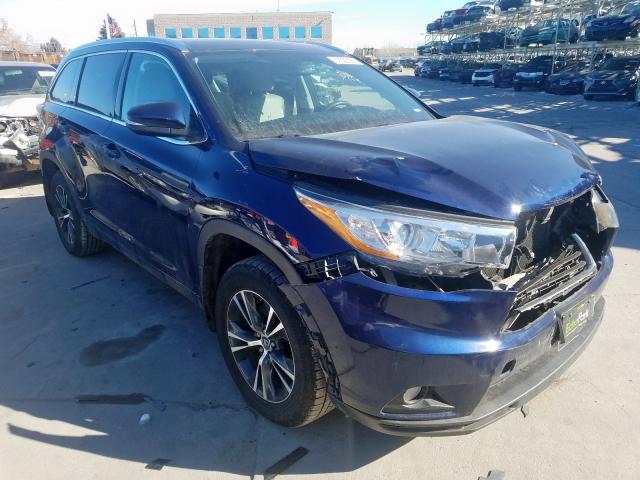 5TDJKRFH1GS341012 - 2016 TOYOTA HIGHLANDER XLE  photo 1