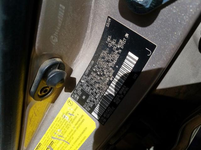 JTEDP21A140029850 - 2004 TOYOTA HIGHLANDER BASE  фото 10