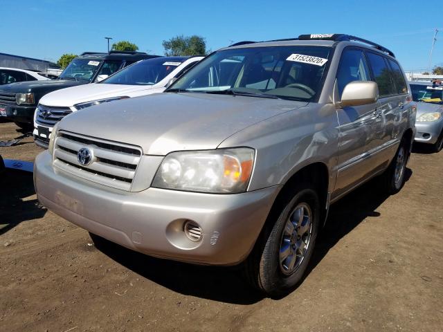 JTEDP21A140029850 - 2004 TOYOTA HIGHLANDER BASE  фото 2