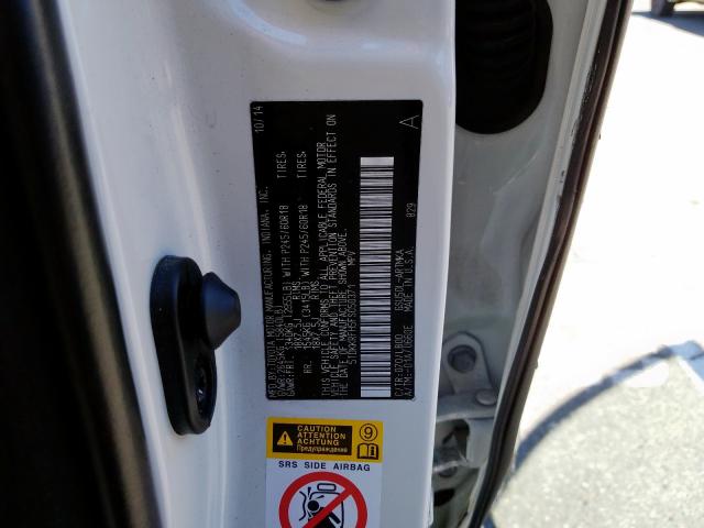 5TDKKRFH5FS050371 - 2015 TOYOTA HIGHLANDER XLE  ფოტო 10