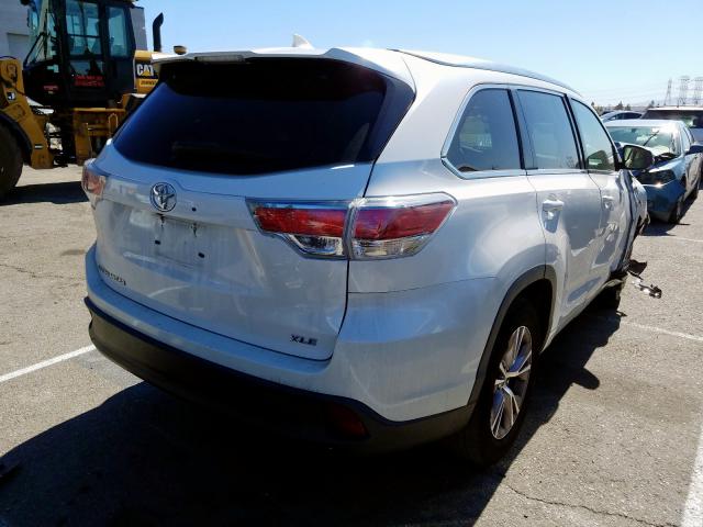 5TDKKRFH5FS050371 - 2015 TOYOTA HIGHLANDER XLE  photo 4