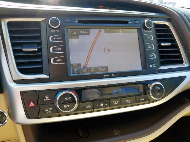 5TDKKRFH5FS050371 - 2015 TOYOTA HIGHLANDER XLE  ფოტო 9