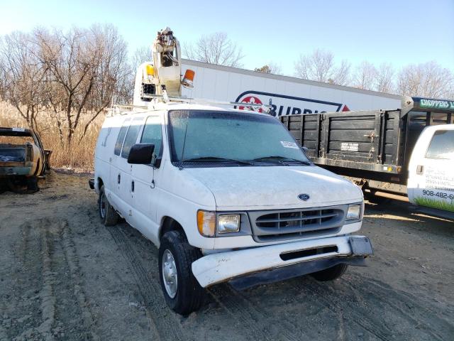 1FTSE34L71HB30490 - 2001 FORD ECONOLINE E350 SUPER DUTY VAN WHITE photo 1