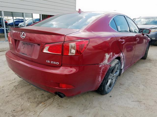 JTHBF5C29B5153434 - 2011 LEXUS IS 250  photo 4