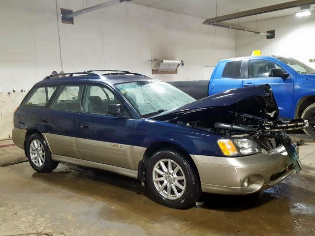 4S3BH665727652213 - 2002 SUBARU LEGACY OUTBACK  photo 1